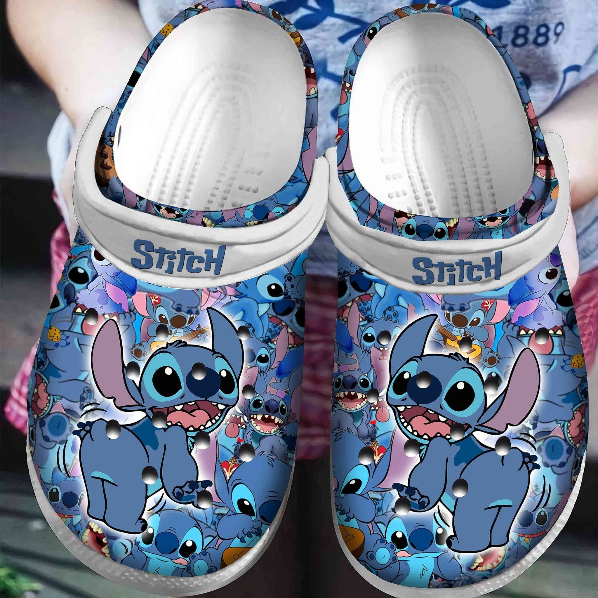 Stitch Lilo And Stitch For Men And Women Rubber 3D Crocband Clog