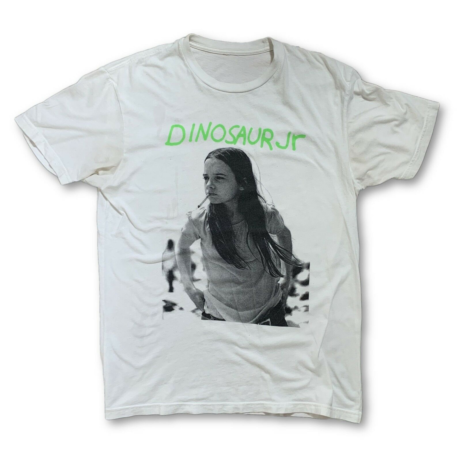 Vintage VTG 90s Dinosaur JR White T-Shirt My Bloody Valentine Spacemen