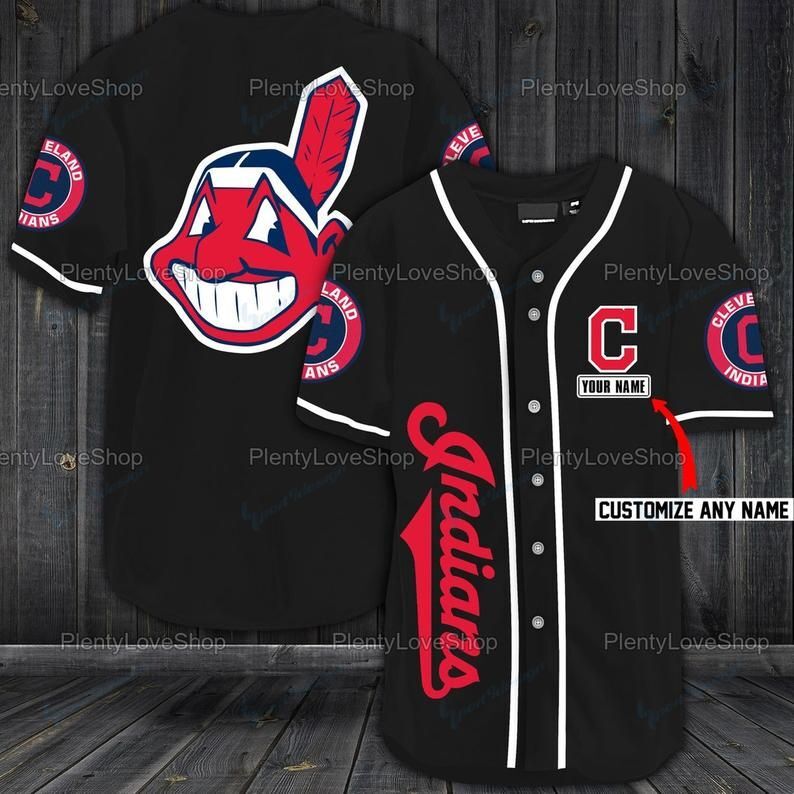 Cleveland Indians Personalized Baseball Jersey 323