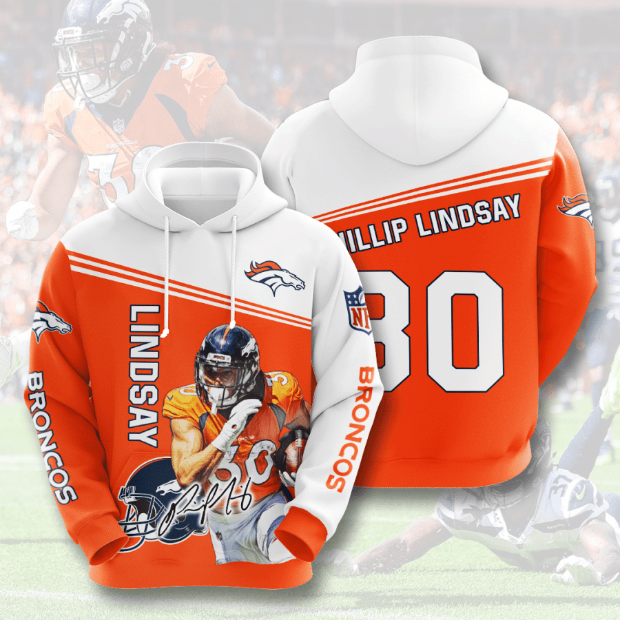 Phillip Lindsay Denver Broncos Denver Broncos 24 Unisex 3D Hoodie Gift For Fans