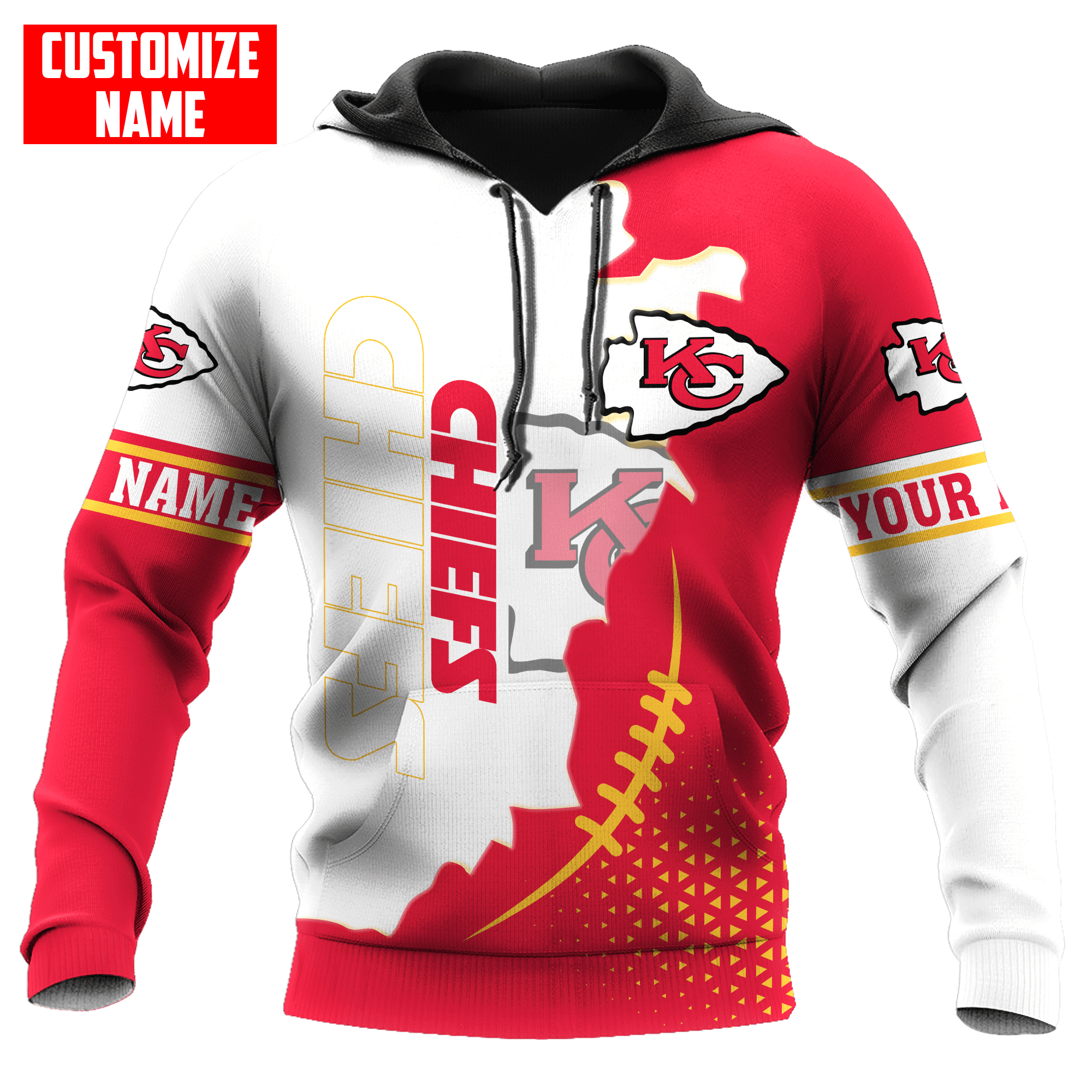 Customized Name Kansas City Chiefs 3D All Over Printed Vp16122104Dh