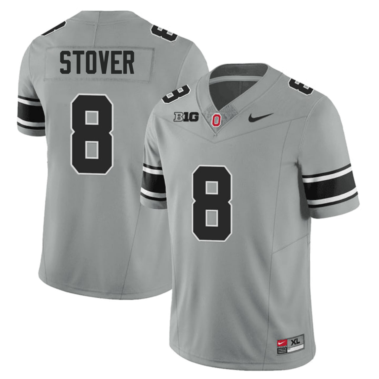 Cade Stover Ohio State Buckeyes Gray Black Jersey – All Stitched ...