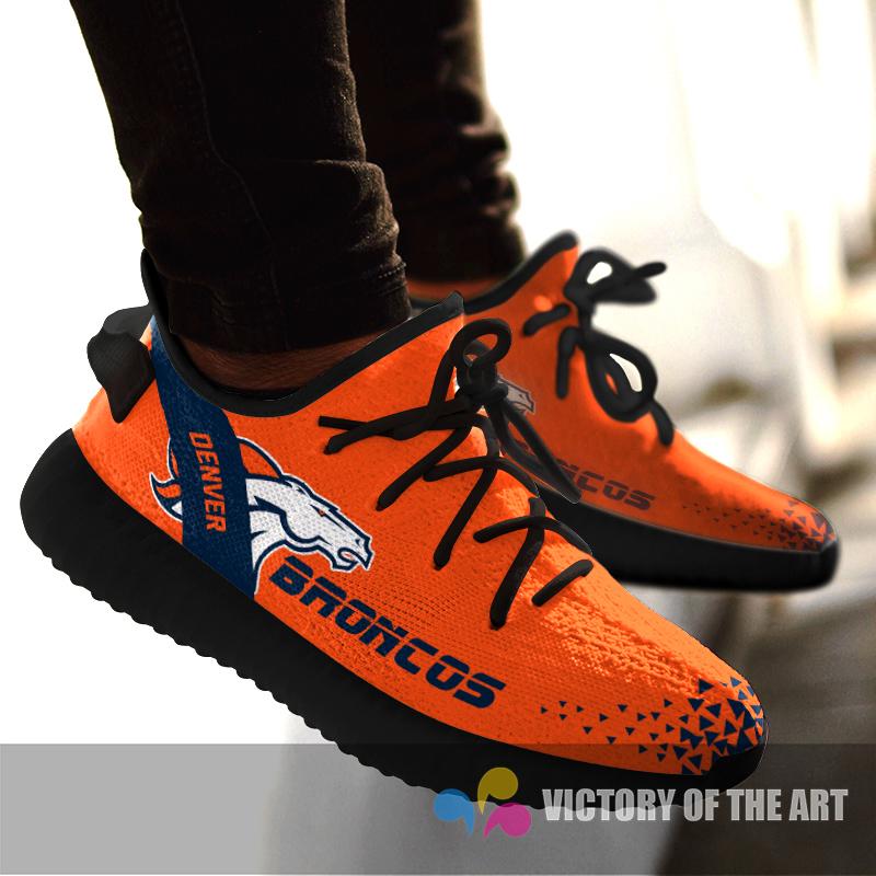 Simple Logo Denver Broncos Sneakers As Special Shoes