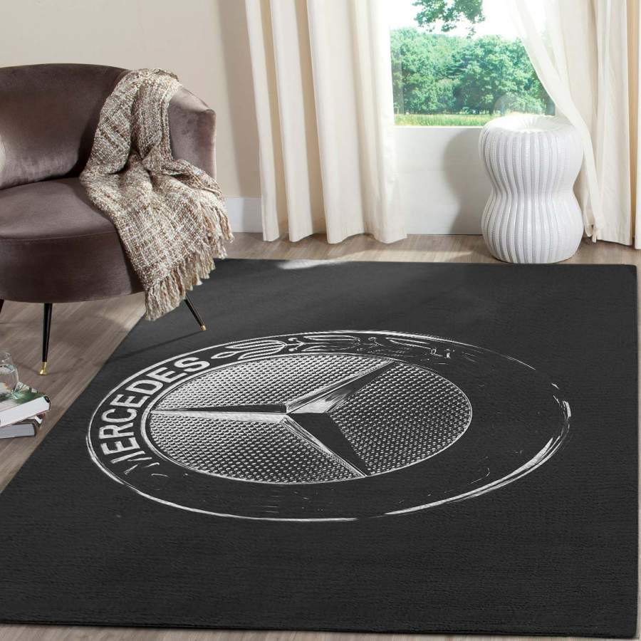 Mercedes Logo SuperCars Area Rugs Living Room Carpet FN161201 Local Brands Floor Decor The US Decor