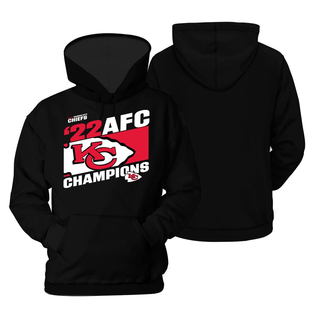 Kansas City Chiefs Afc Champions Background Print 2D Hoodie