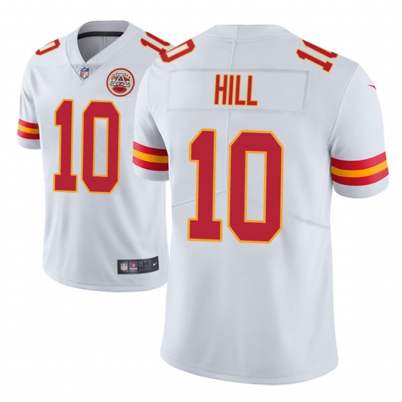 Men Tyreek Hill #10 Kansas City Chiefs Vapor Untouchable Limited Player White Jersey – All Stitched, Embroidery