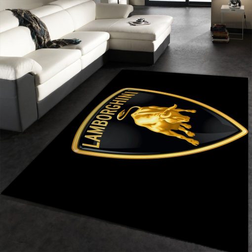 Lamborghini Logo Supercars Rug All Over Print Logo Custom Area Rug Carpet Full Sizes Home Living Rug Carpet Decor