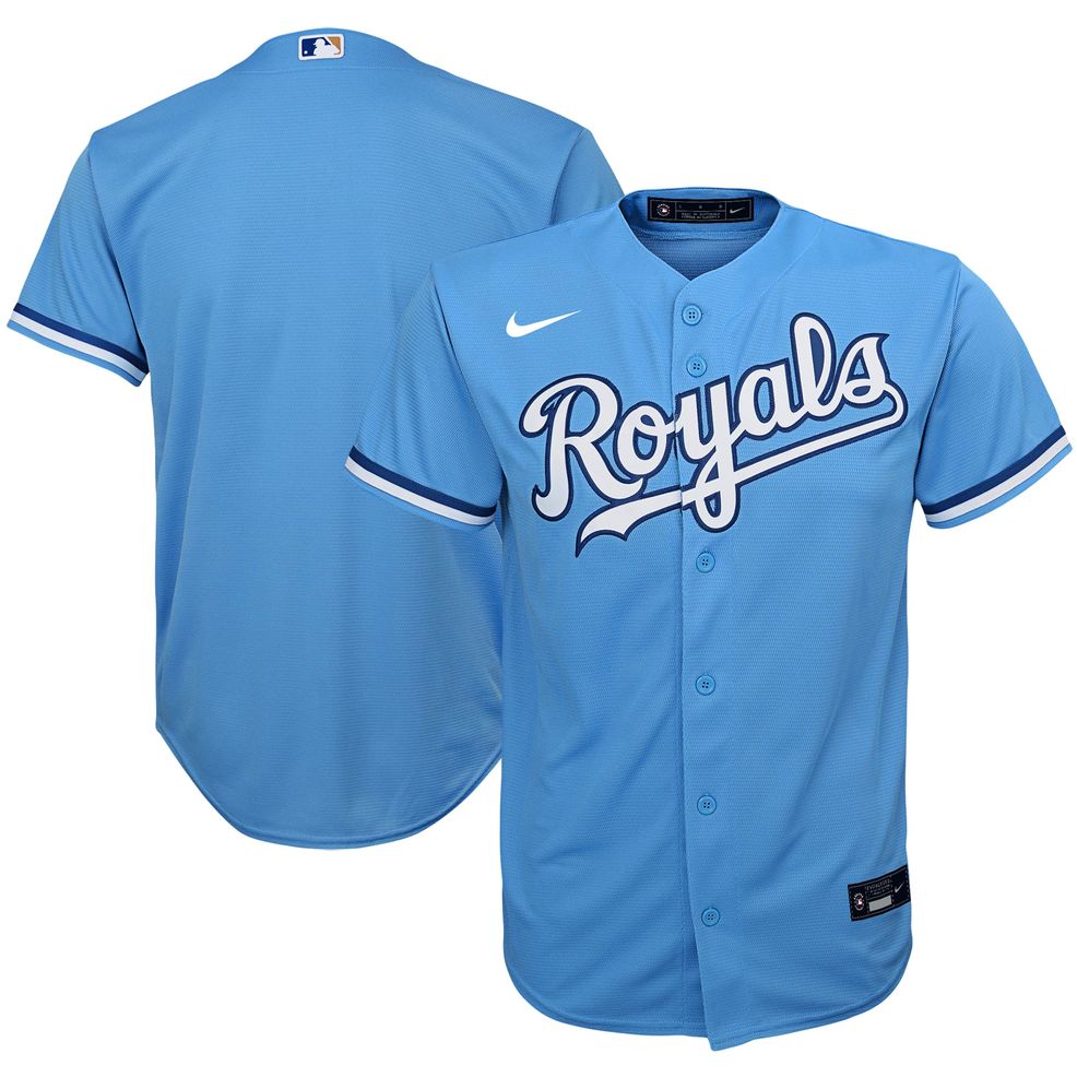 Kansas City Royals Youth Alternate Replica Team Jersey – Light Blue