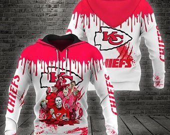 Kansas City Chiefs Horror Characters Hoodie, Kansas City Chiefs Pullover, Chiefs Personalized Gifts For Men and Women, Personalized Gift 3D All Over Print best gift personalized