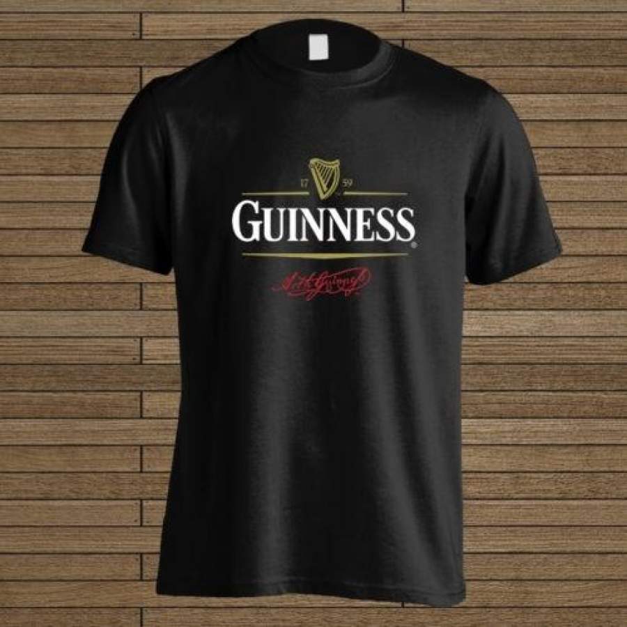 Newest Guinness Beer Vintage Logo New Mens T-Shirt