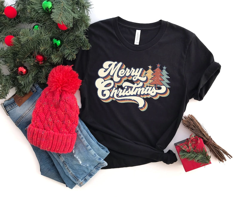 Vintage Merry Christmas Shirt, Merry Christmas Shirt, Christmas T Shirt, Christmas Family Shirt, Christmas Gift , Fall shirts, Family Christmas Shirts, Vintage Style Shirt