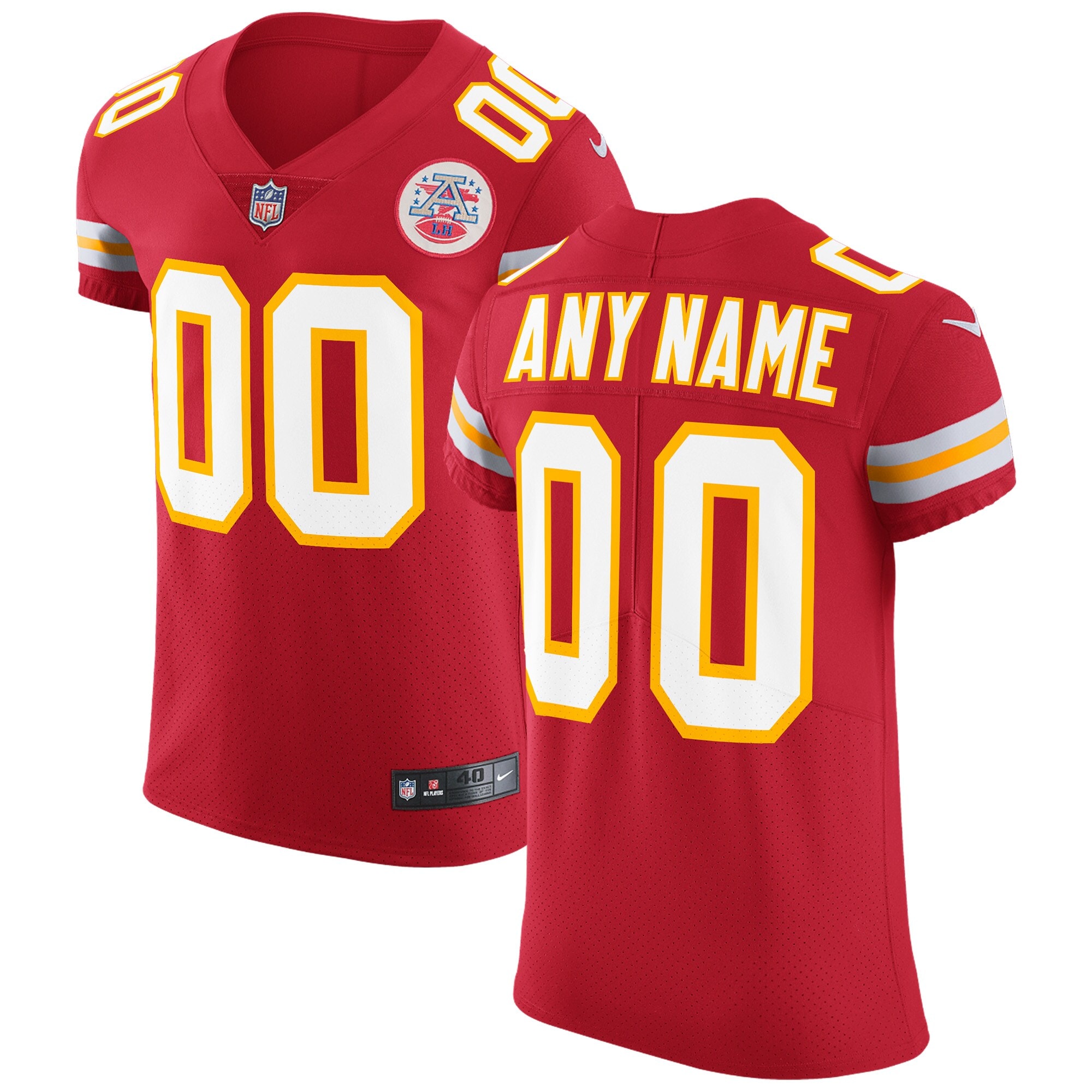 Kansas City Chiefs Nike Vapor Untouchable Custom Elite Jersey – Red