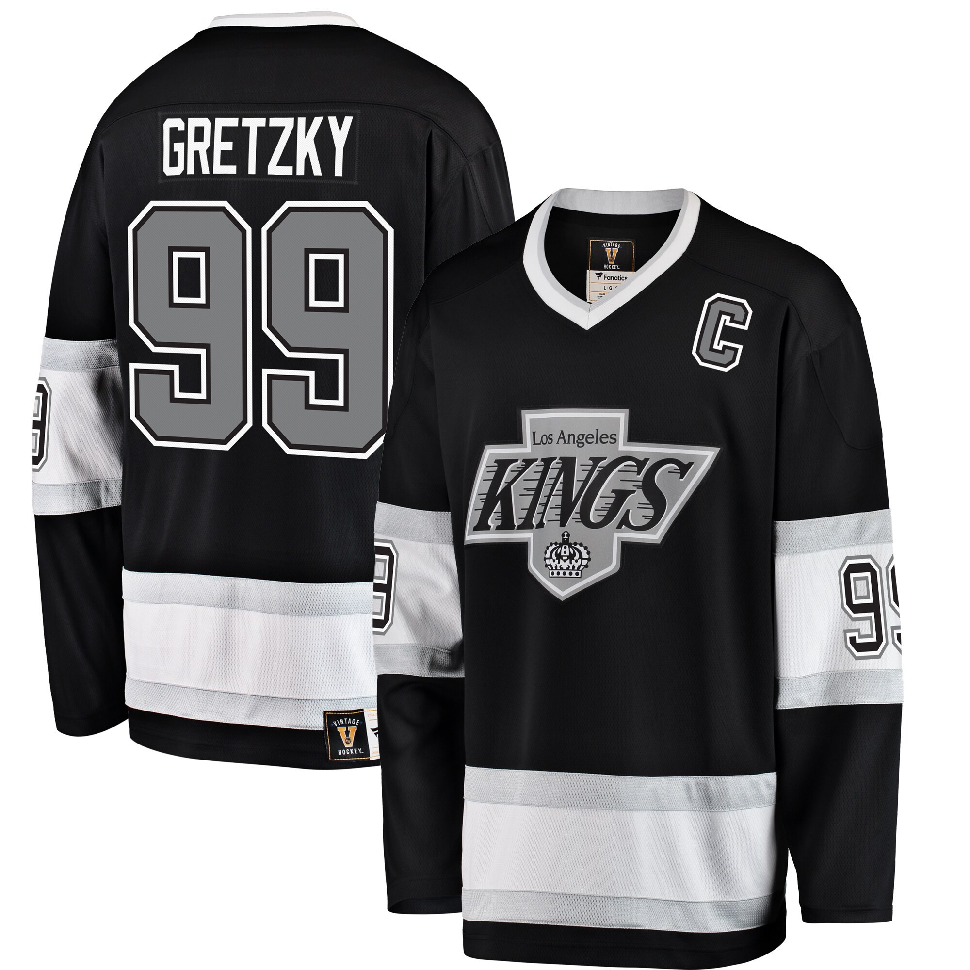 Wayne Gretzky Los Angeles Kings Black Jersey – All Stitched