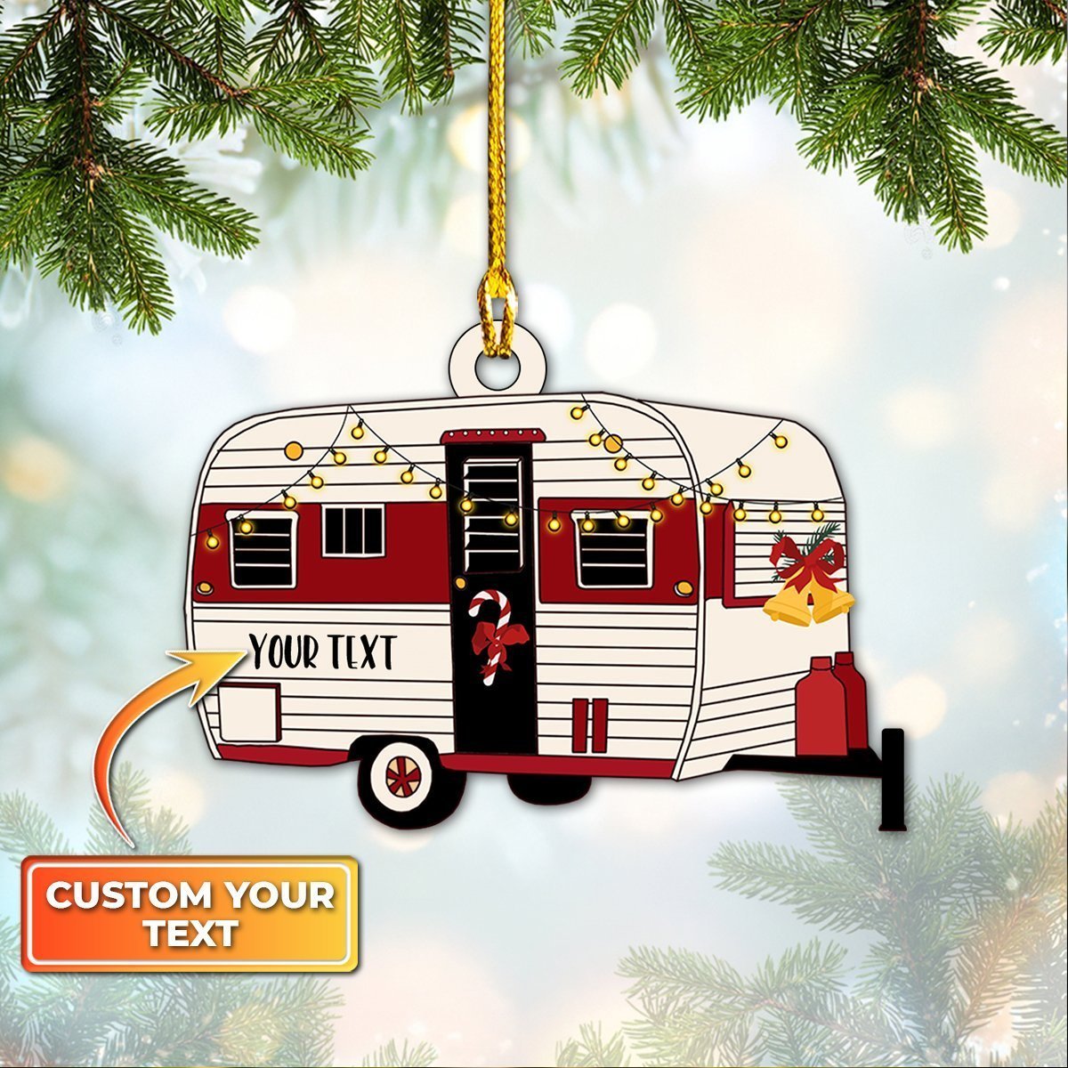 Rd Hkm Camping – Custom Shaped Ornament 01 – Rinc98