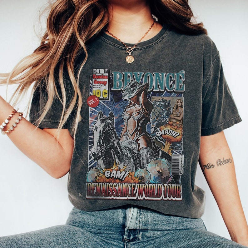 Vintage Beyonce Renaissance Tour Shirt, Vintage Music Tour T-Shirt,Beyonce Merch Shirt, Concert Fan Shirt, Country Music Comfort Shirt