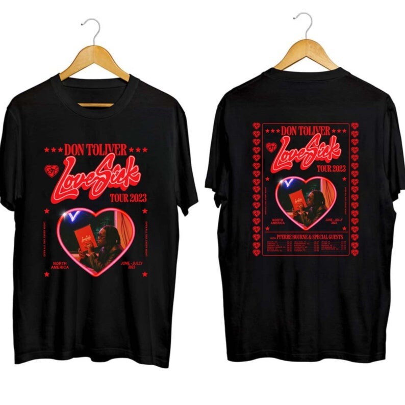 Don Toliver Love Sick Tour 2023 Shirt, Don Toliver Shirt, Don Toliver Fan Shirt, Love Sick North America Tour 2023 Shirt