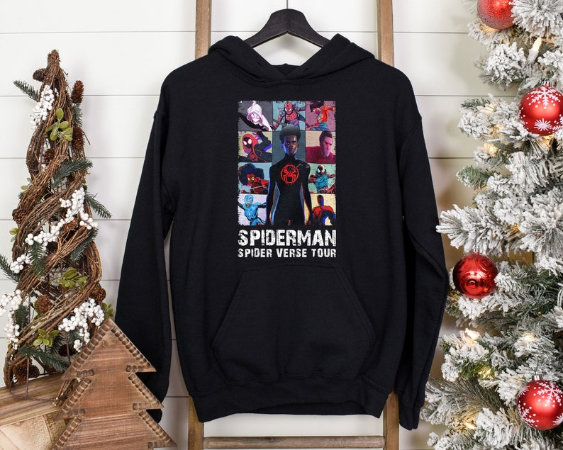 Spiderman X The Spiderverse Tour Shirt, Spider Man Across The Spider-Verse Sweatshirt, Miguel O’Hara Shirt, Spider-Punk Hoodie