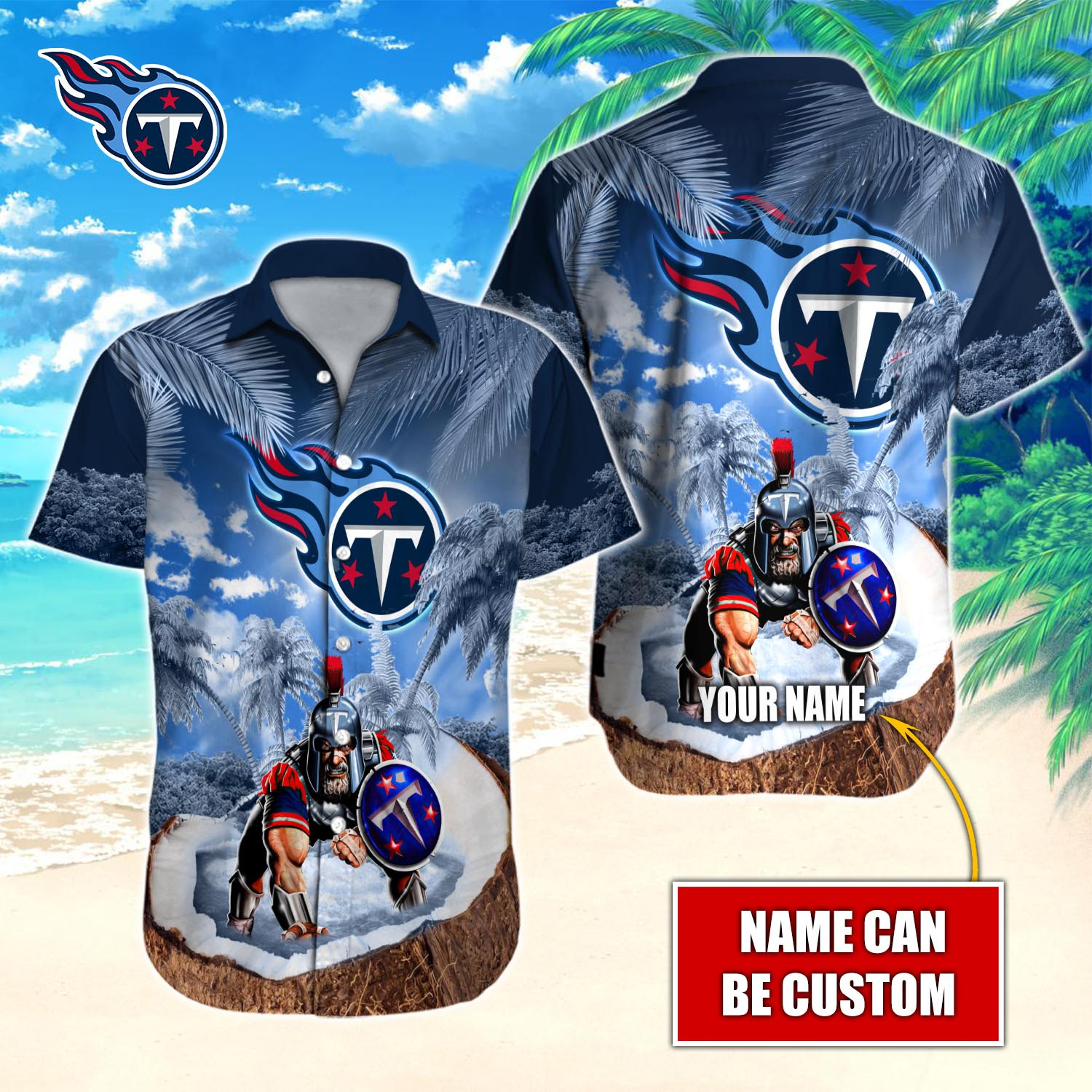 Tennessee Titans Nfl-Hawaiian Shirt Custom T-40721