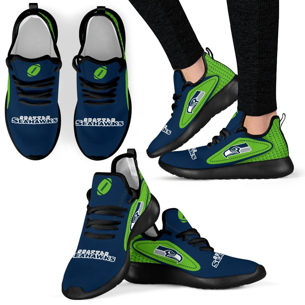 Colorful React Seattle Seahawks Mesh Knit Sneakers