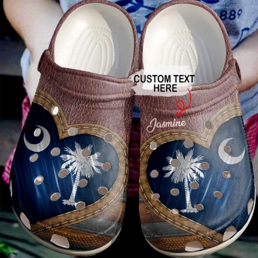 South Carolina Personalized Love Sku 2442 Custom Sneakers Personalized Name Crocss Clogs Shoes