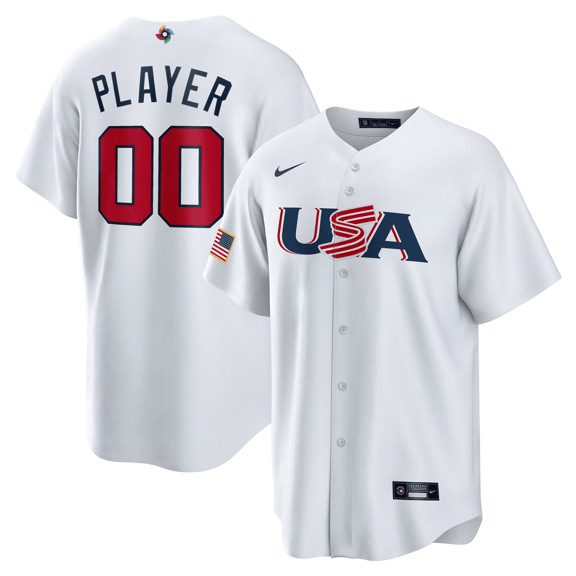 Usa 2023 World Baseball Classic Custom Cool Base Jersey – All Stitched