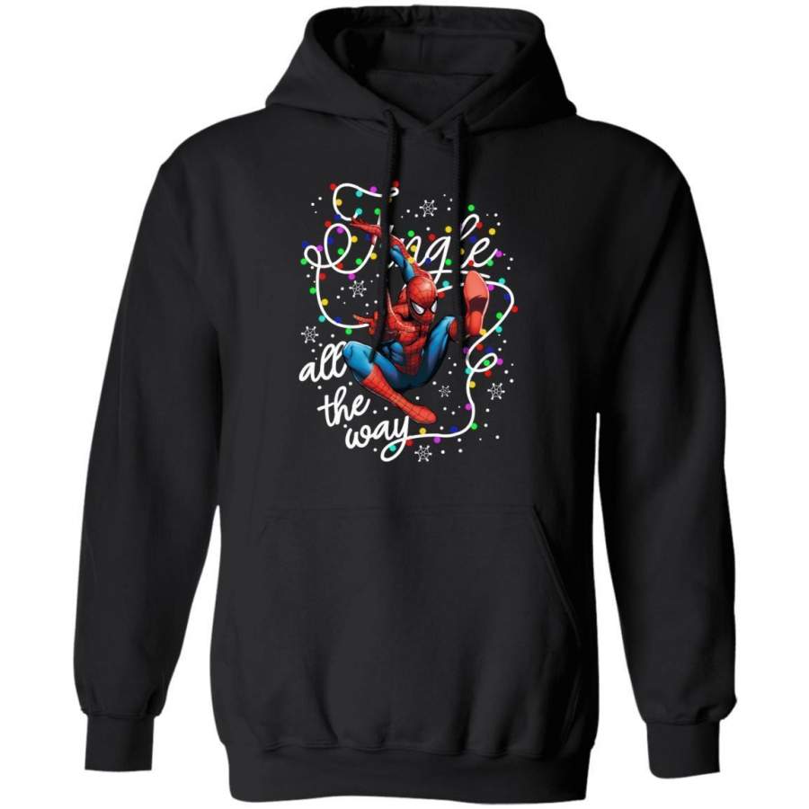 Jingle All The Way Spider Man Hoodie Christmas Hoodie For Spider Man Fans MT11