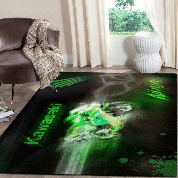 Kawasaki Motor SuperSports Home Decor Rectangle Area Rug