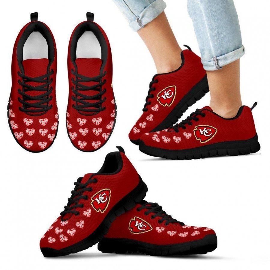 Love Extreme Emotion Pretty Logo Kansas City Chiefs Sneakers #335