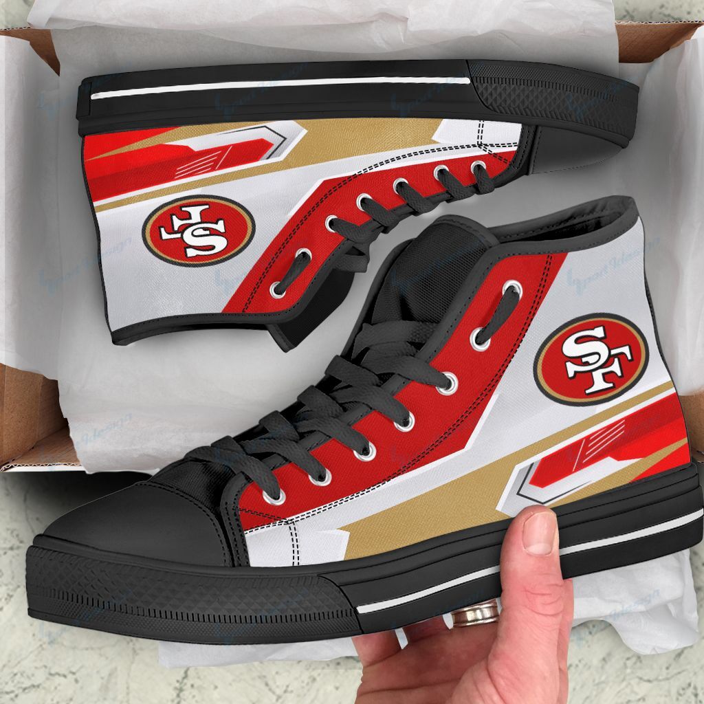 San Francisco 49ers High Top Shoes 013