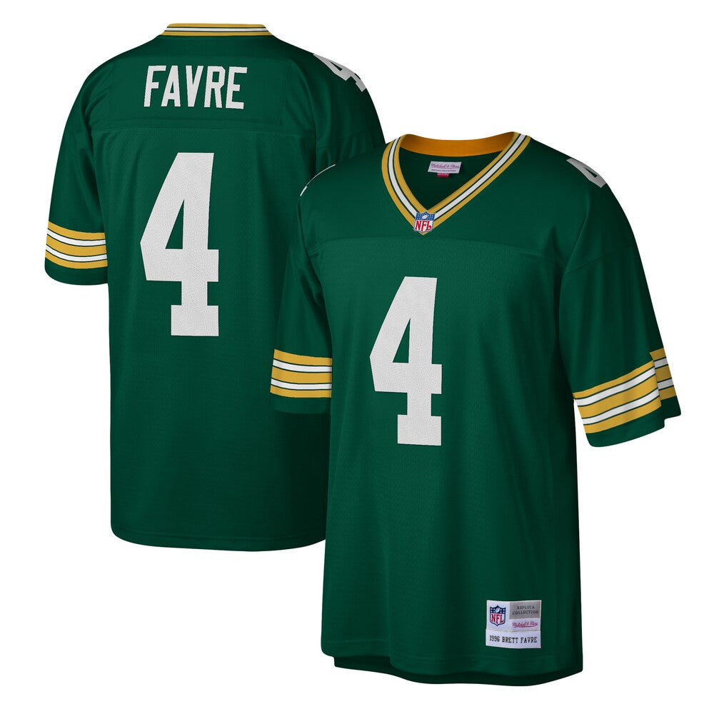 Men’S Green Bay Packers Brett Favre Mitchell & Ness Green 1996 Legacy ...