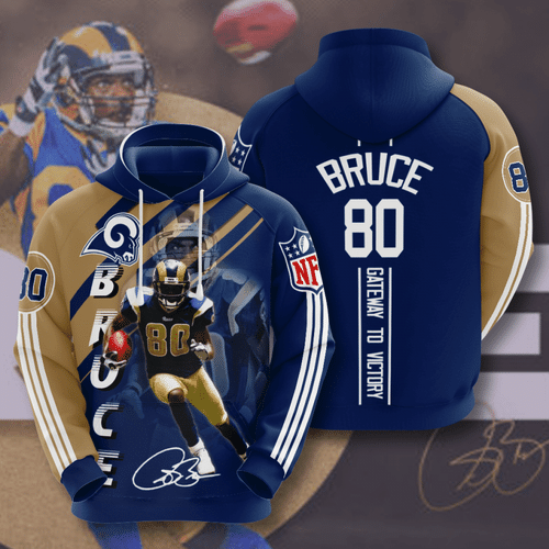 Los Angeles Rams Isaac Bruce 89 Unisex 3D Hoodie Gift For Fans