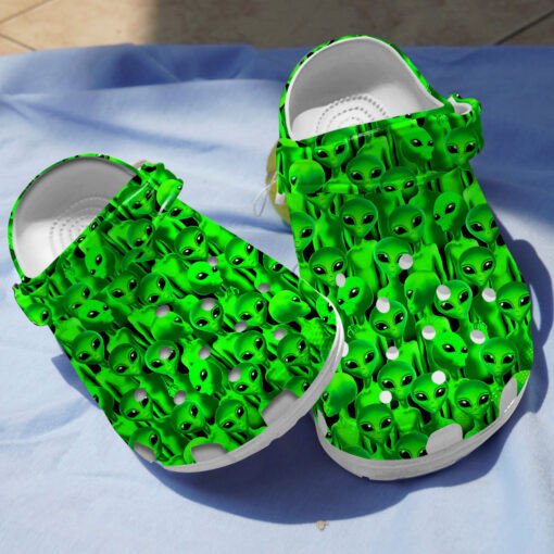 Green Packed Alien Crocss Crocband Clog Comfortable Water Shoes