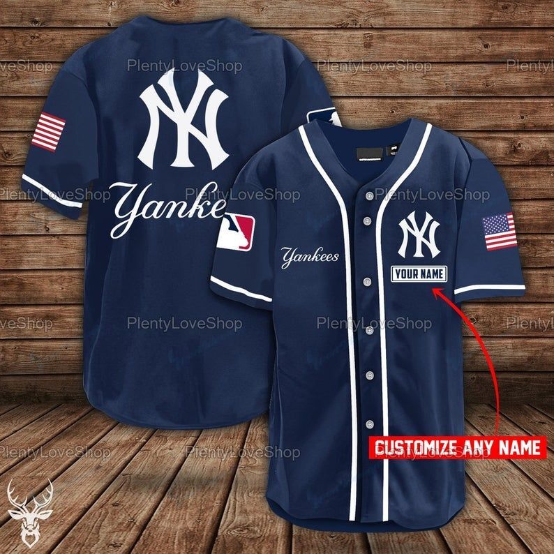 New York Yankees Personalized Baseball Jersey Shirt 76