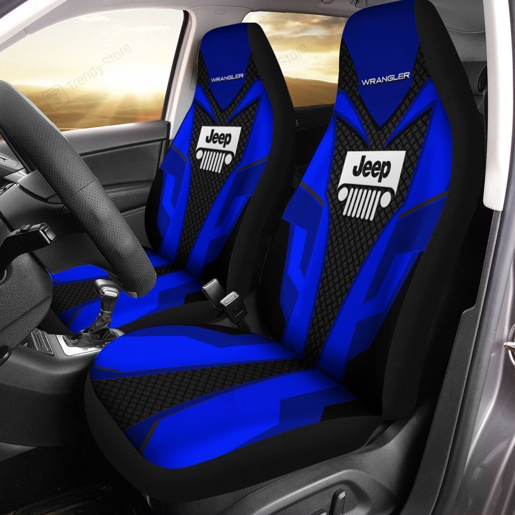 JEEP WRANGLER CAR SEAT COVER (SET OF 2) VER 2 (BLUE)