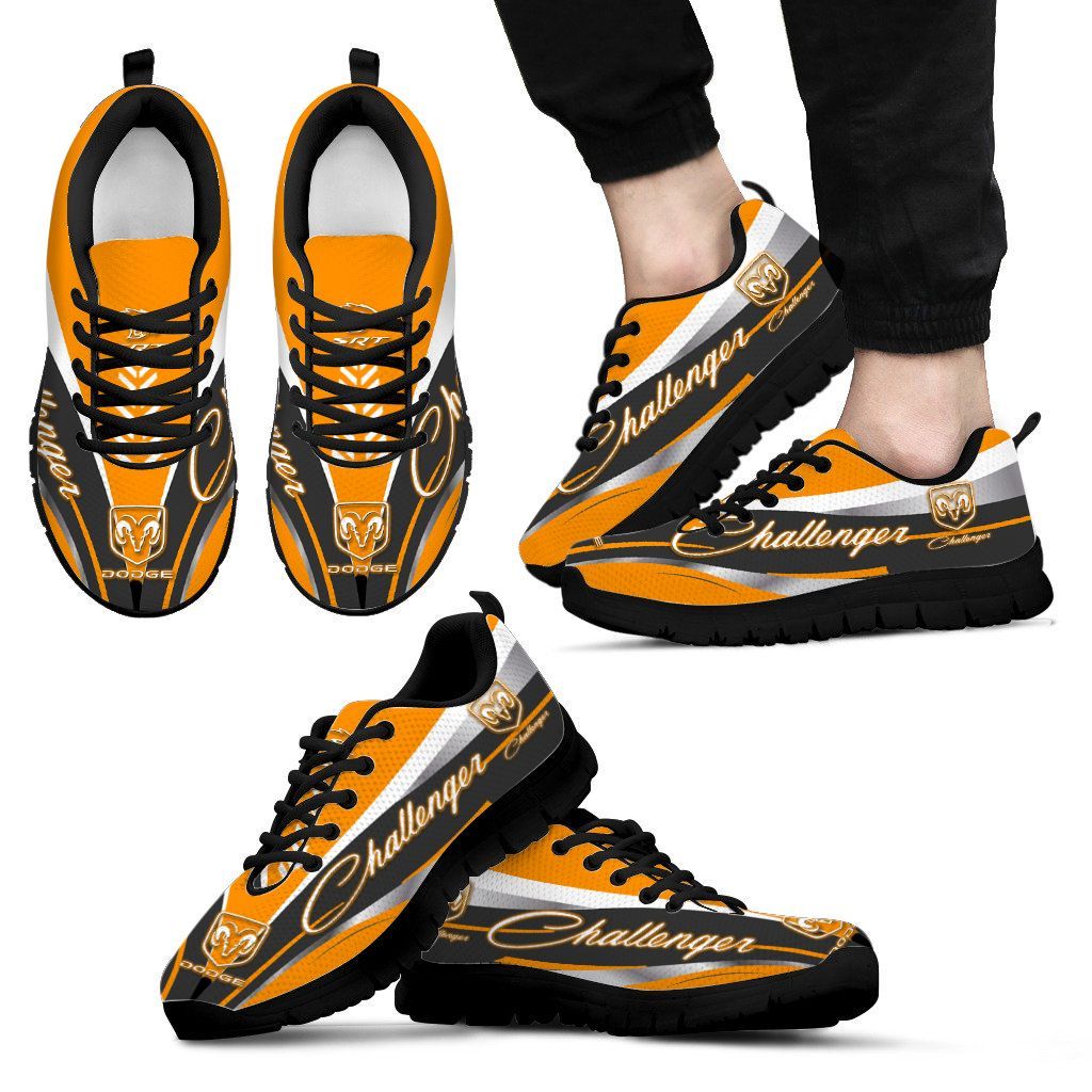 Dodge Challenger NCT NH Sneakers For Men & Women Ver 7 (Orange)