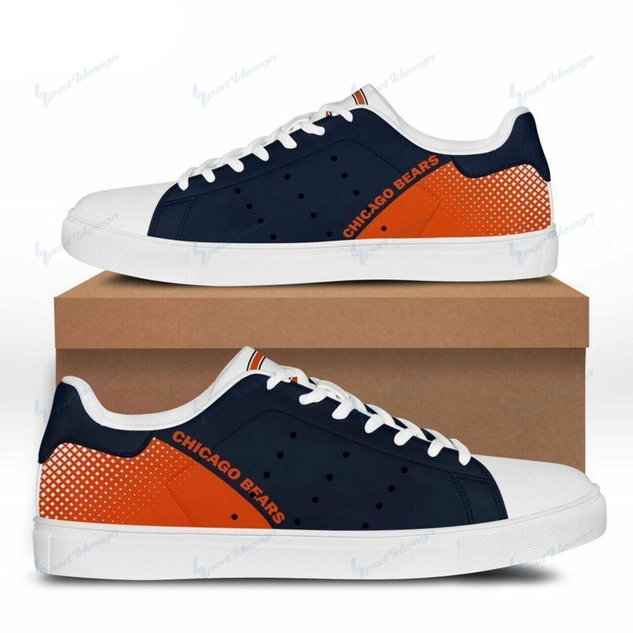 Chicago Bears Ss Custom Sneakers Bg87