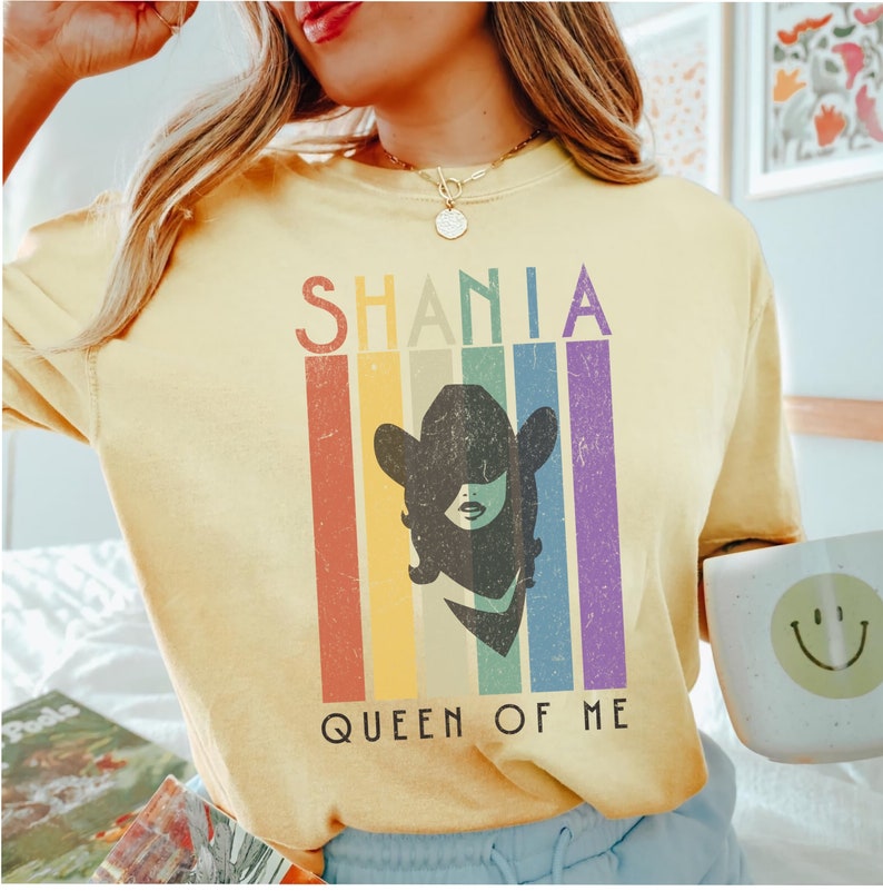 Retro Queen Of Me Tour 2023 Shania Twain Shirt, Country Music Concert Comfort Colors T-Shirt