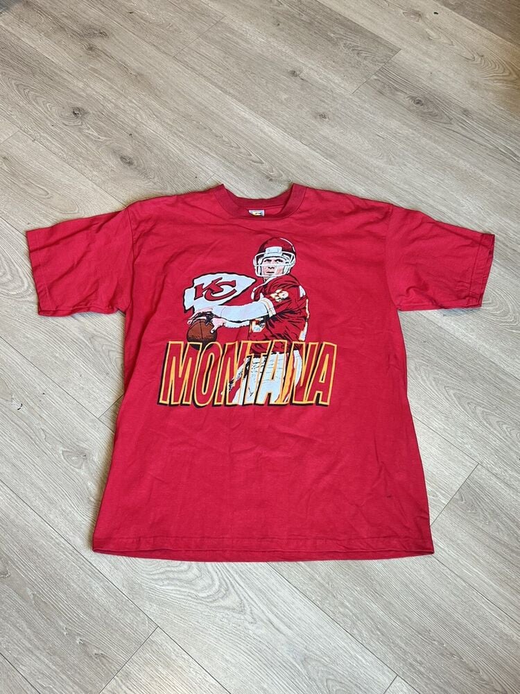 Vintage Competitor Kansas City Chiefs Joe Montana Shirt S Usa