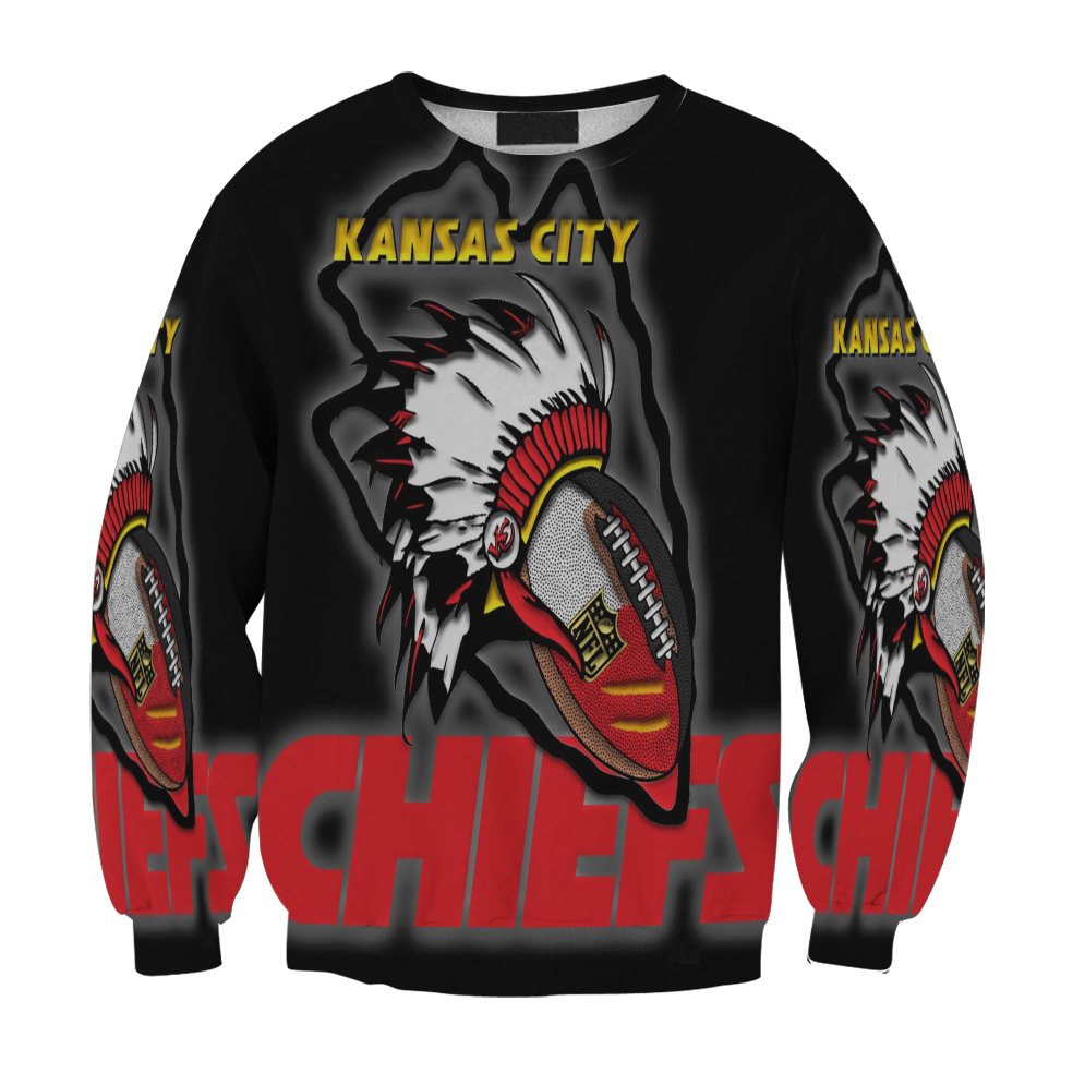 Kansas City Chiefs Emblem V6 Gift For Fan 3D Full Printing Sweatshirt