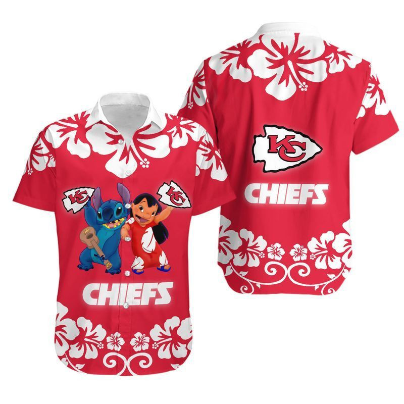 Kansas City Chiefs Lilo & Stitch Hawaii Shirt And Shorts Summer Collection H97