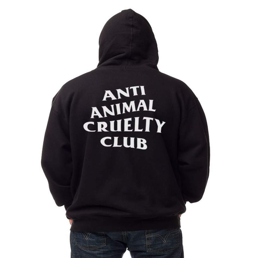 Men’S | Anti Animal Cruelty Club | Zip Men/Women All-Over Print 3D Hoodie