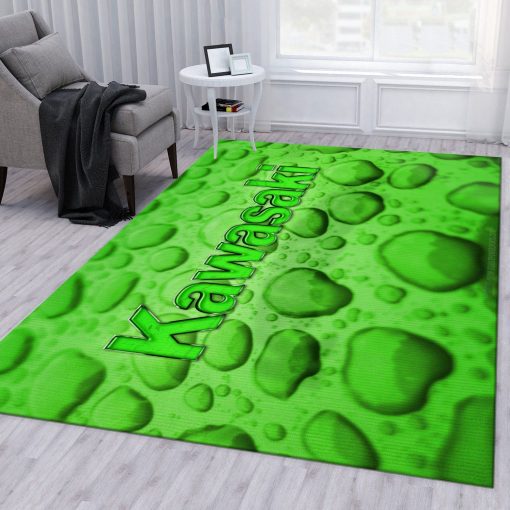 Kawasaki Hd Logo V1 Rug All Over Print Logo Custom Area Rug Carpet Full Sizes Home Living Rug Carpet Decor