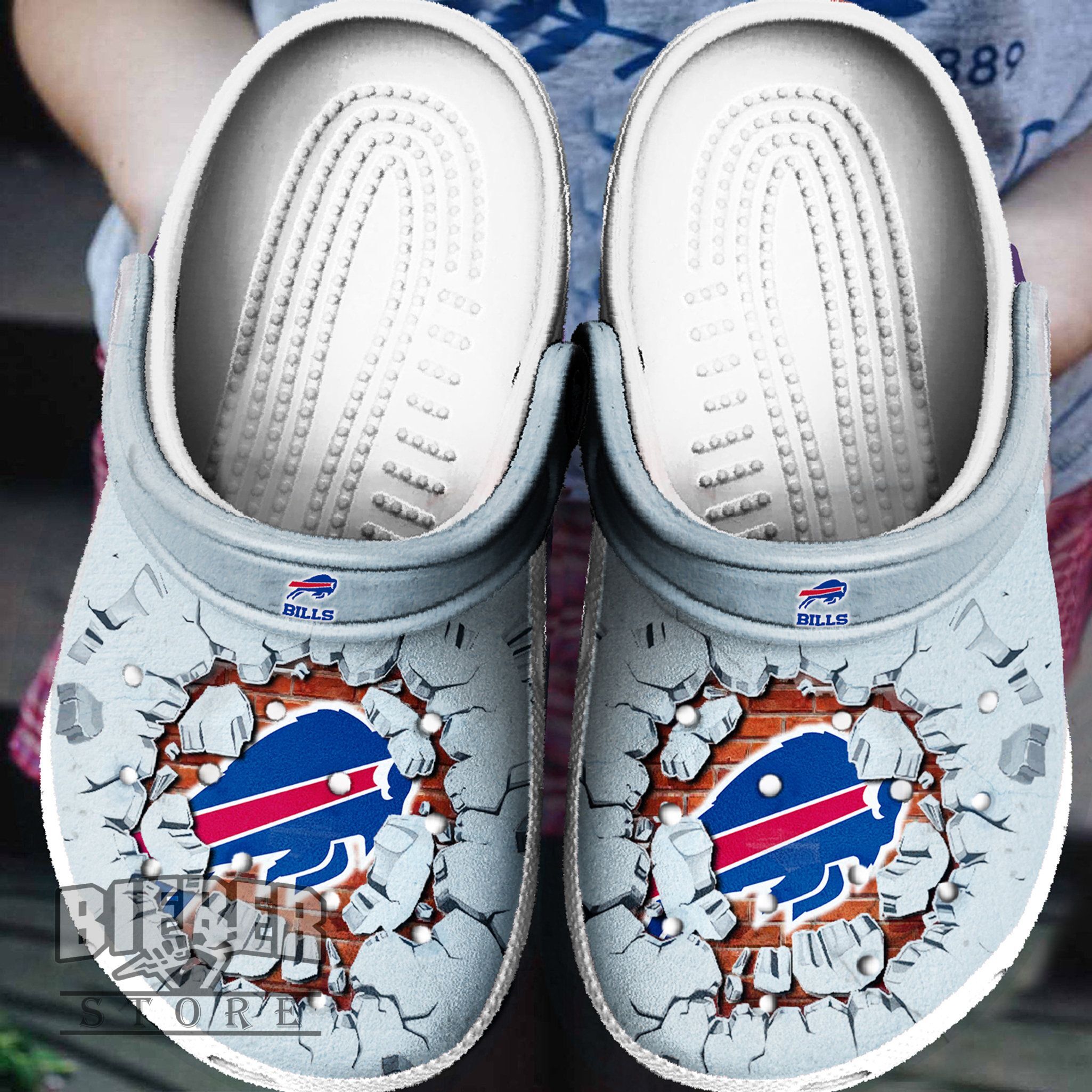 Buffalow Bills Tide Crocss Clog Shoes