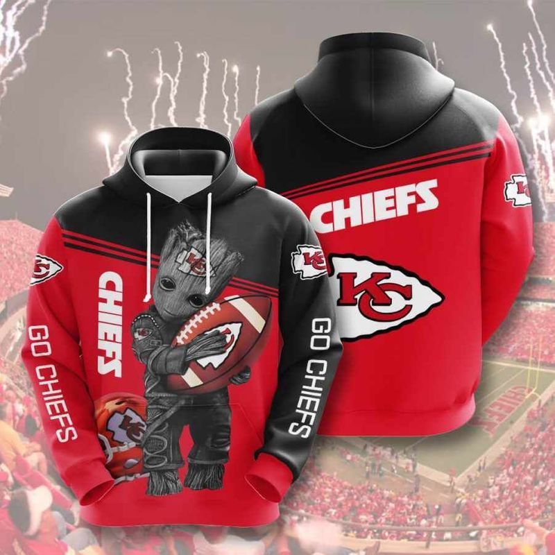 Kansas City Chiefs Baby Groot Gift For Fan 3D Hoodie H97