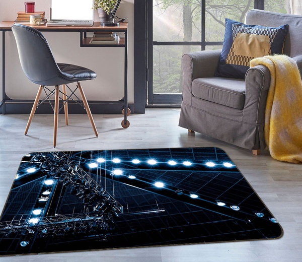 3D Bright Light Of Bridge Area Rug Home Decor