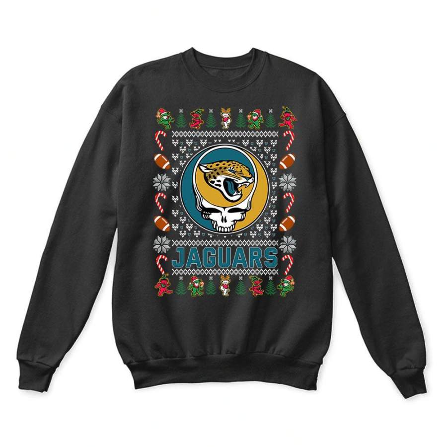 Jacksonville Jaguars x Grateful Dead Christmas Ugly Sweater