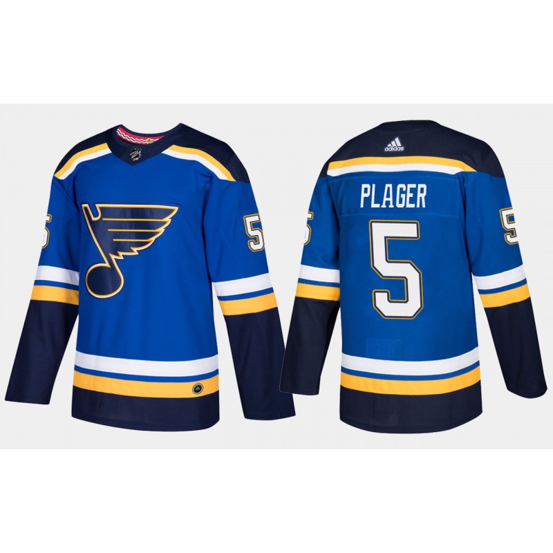 St. Louis Blues #5 Retired Bob Plager Home Blue Jersey - Vagena Store