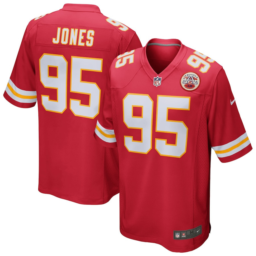 Chris Jones 95 Kansas City Chiefs Game Jersey – Red