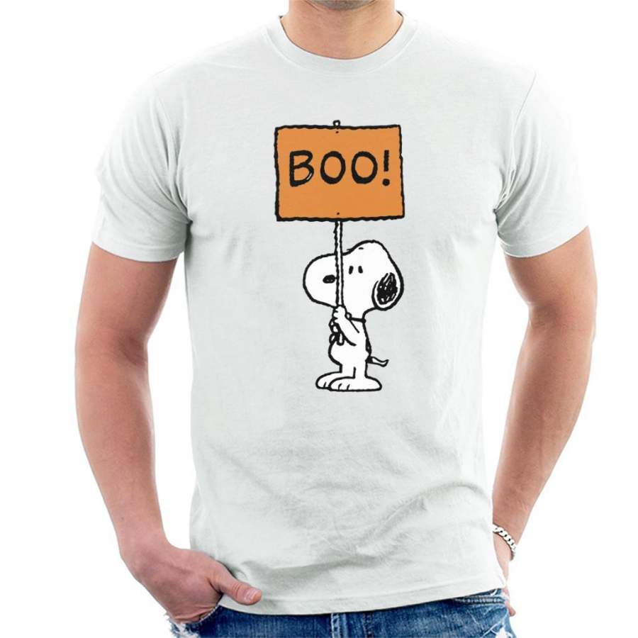 Peanuts Halloween Boo Snoopy Men’s T-shirt