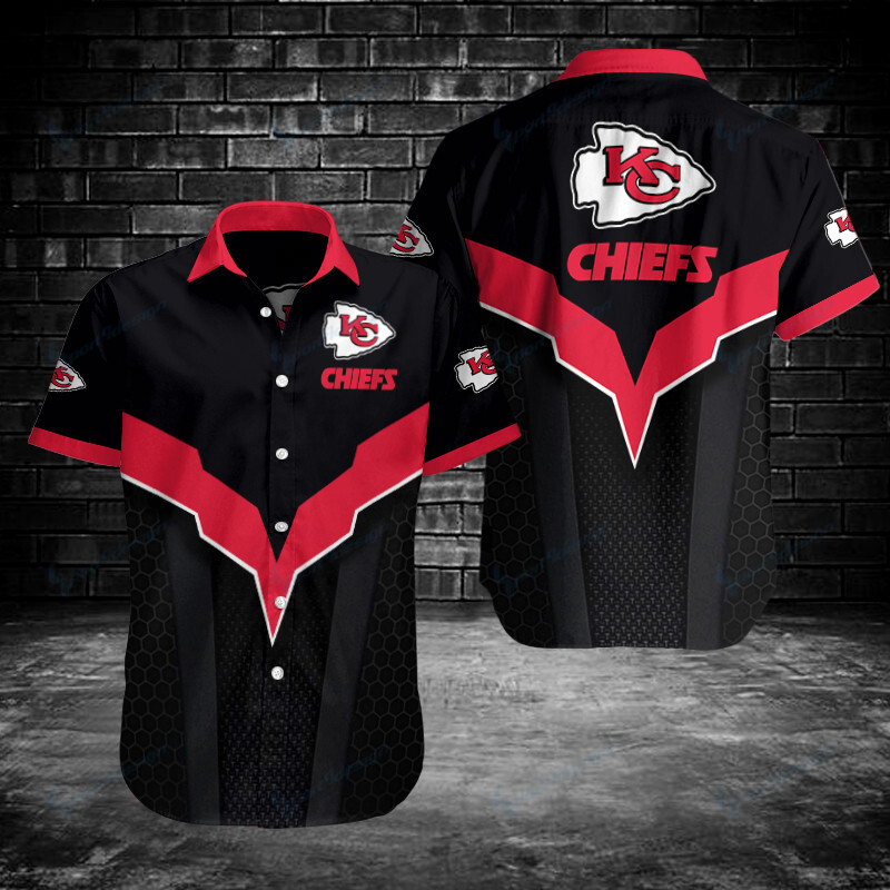 Kansas City Chiefs Button Shirts Bg439